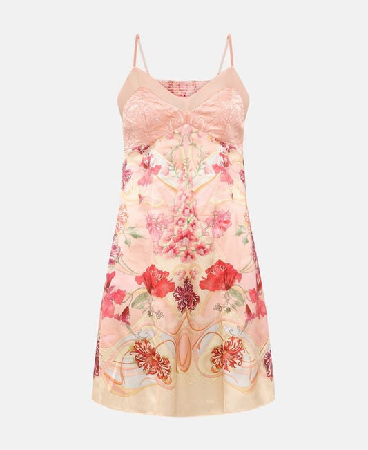 Camilla Silk dress Blossoms