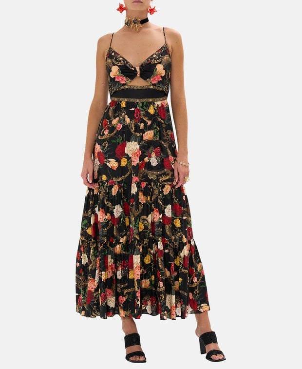 Camilla Linen-blend dress
