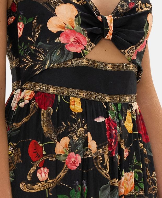 Camilla Linen-blend dress