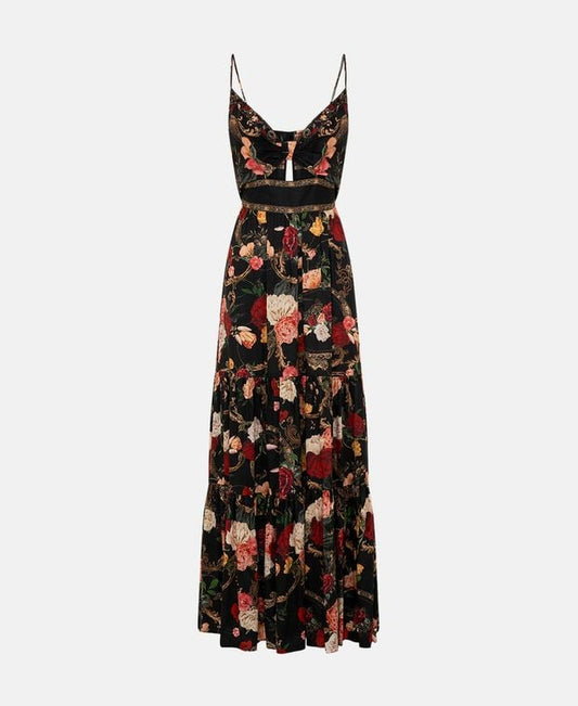 Camilla Linen-blend dress