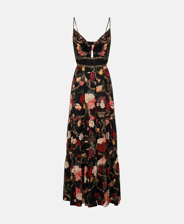 Camilla Linen-blend dress