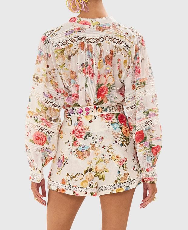 Camilla Long-sleeved blouse Ecru
