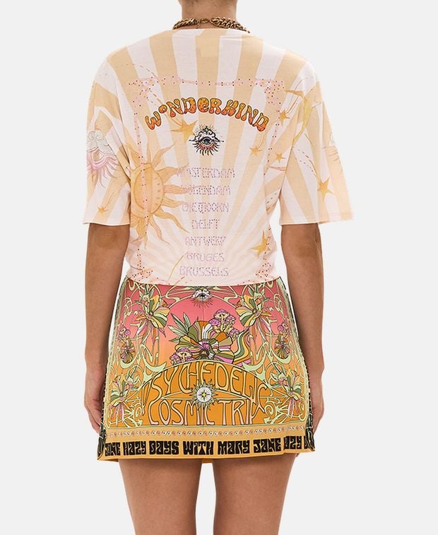 Camilla Crew neck t-shirt Apricot