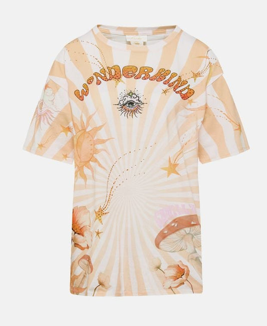 Camilla Crew neck t-shirt Apricot