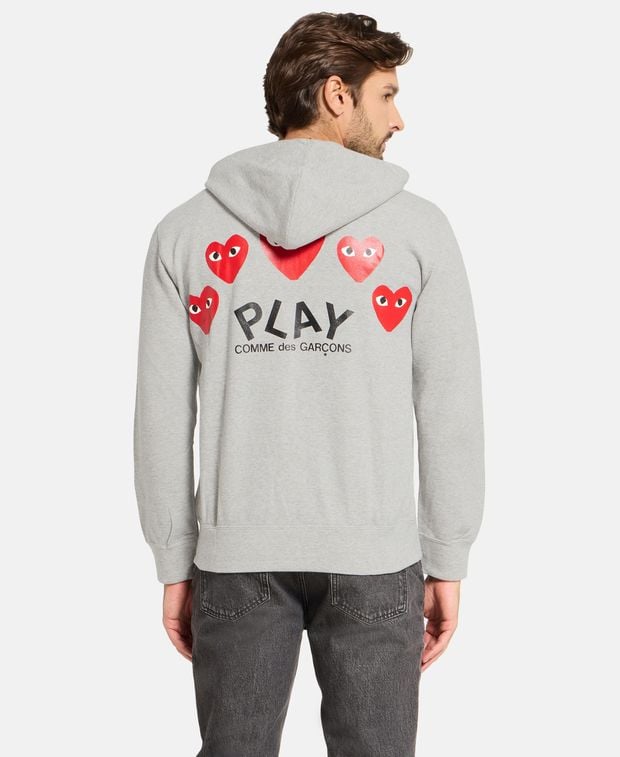 Play Comme des Garcons Hooded sweat jacket Dark Grey