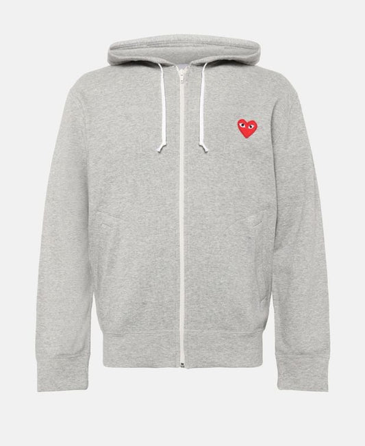 Play Comme des Garcons Hooded sweat jacket Dark Grey