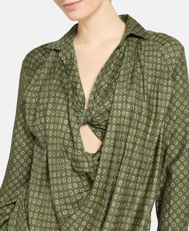 Jacquemus Silk-blend dress La Robe Saabi