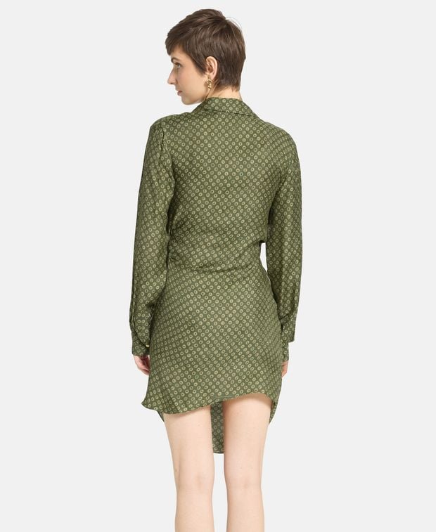 Jacquemus Silk-blend dress La Robe Saabi