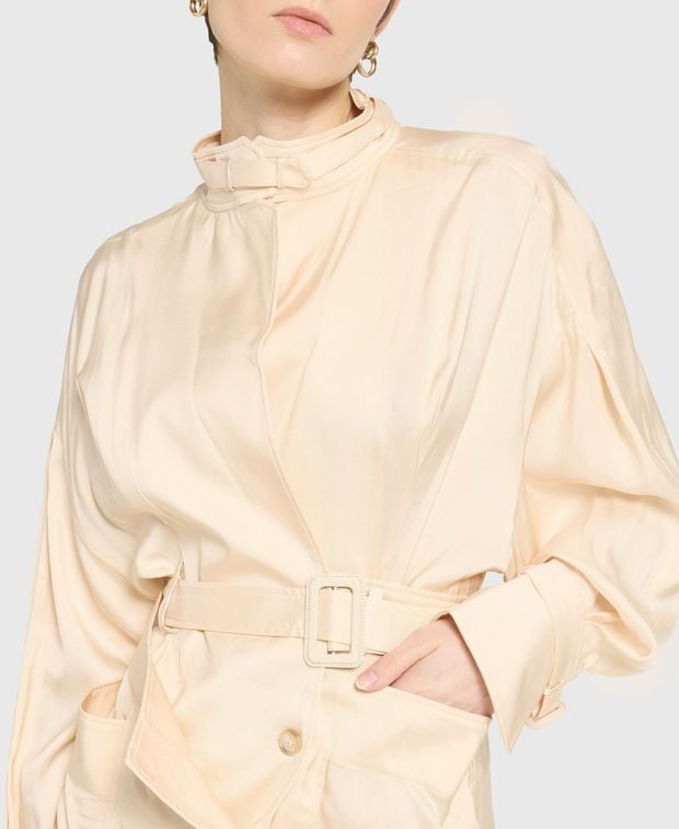 Jacquemus Silk-blend dress La Robe Seya