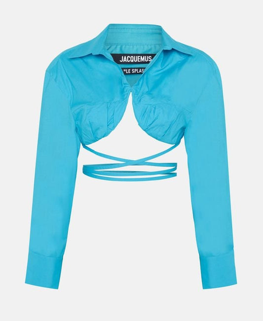 Jacquemus Long-sleeved blouse Turquoise