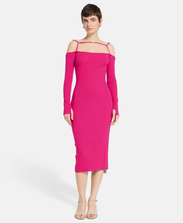 Jacquemus Linen-blend dress Sierra