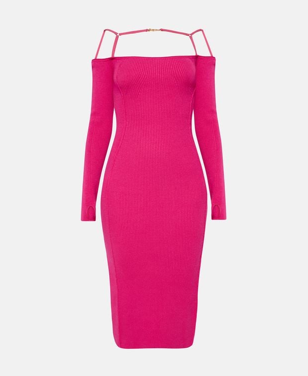 Jacquemus Linen-blend dress Sierra