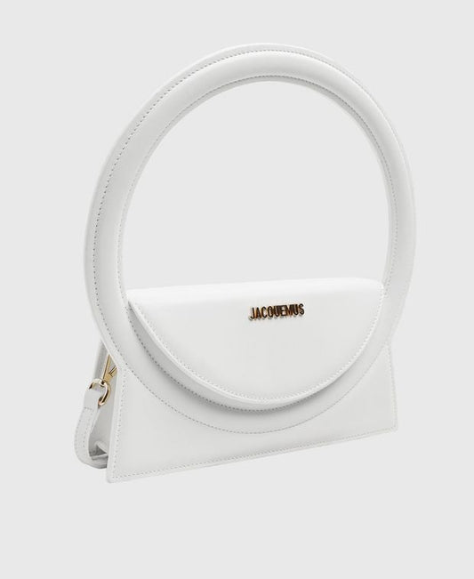 Jacquemus Le Rond Leather handbag White
