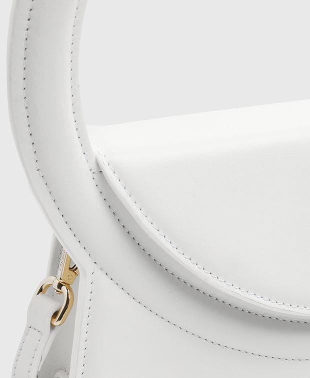 Jacquemus Le Rond Leather handbag White