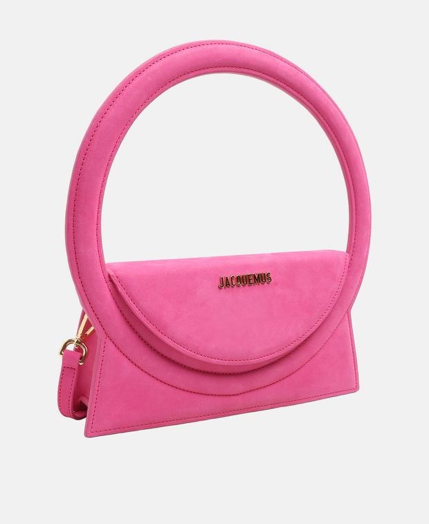 Jacquemus Le Rond Leather handbag Pink