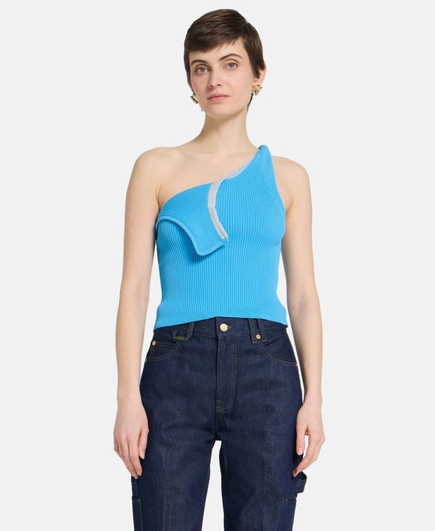 Jacquemus One shoulder top La Maille Acen