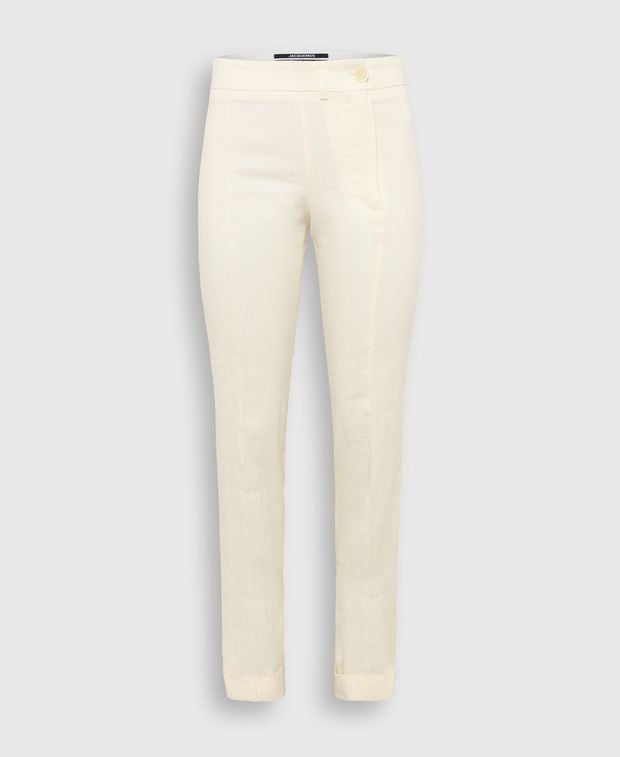 Jacquemus Linen trousers Off-white