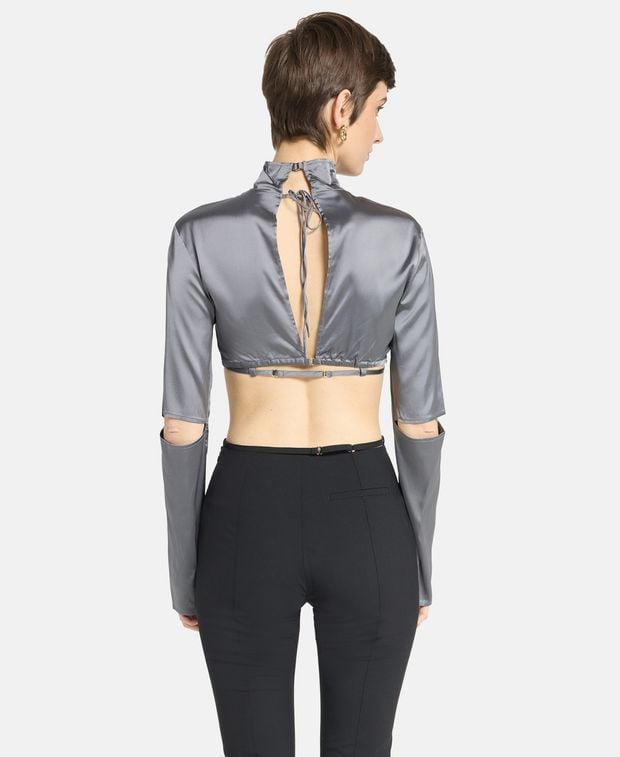 Jacquemus Satin blouse Dark Grey