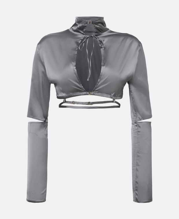 Jacquemus Satin blouse Dark Grey