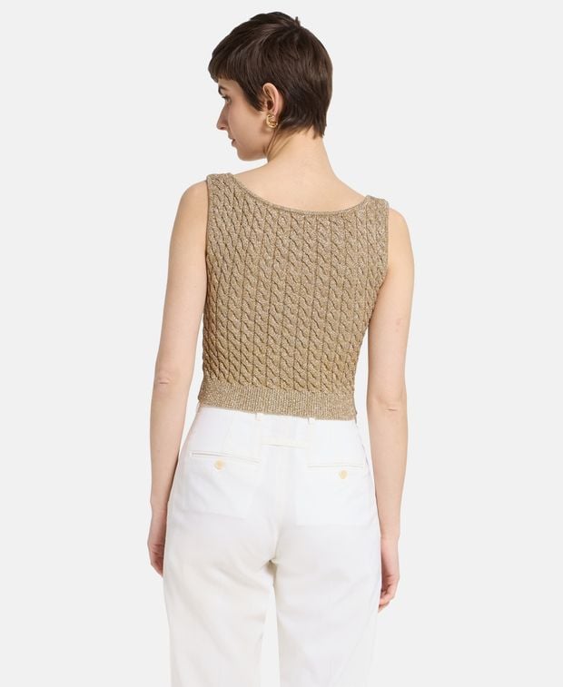 Jacquemus Knitted crop top Le Haut Torsades