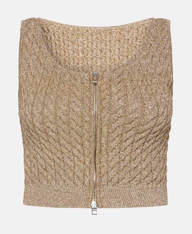 Jacquemus Knitted crop top Le Haut Torsades