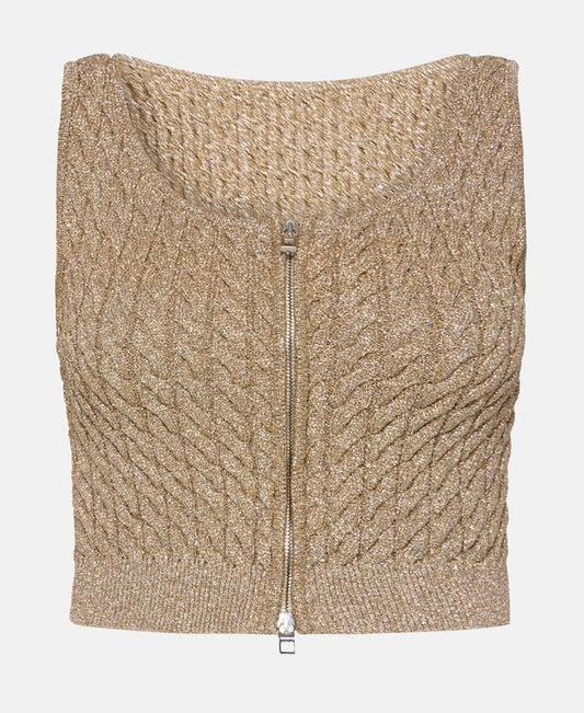 Jacquemus Knitted crop top Le Haut Torsades