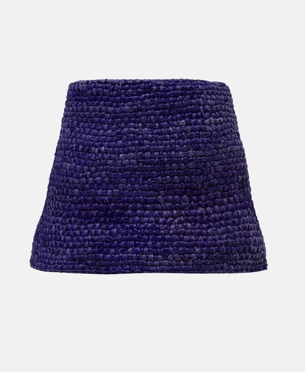 Jacquemus Raffia hat Purple