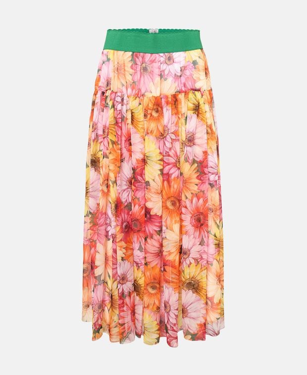 Dolce & Gabbana Silk skirt Salmon