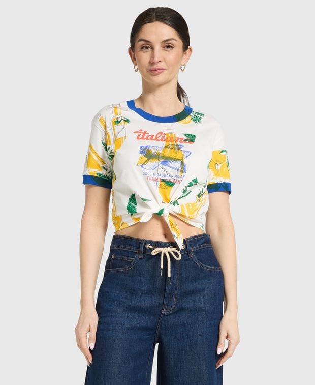 Dolce & Gabbana T-shirt Italiana FDO Panna