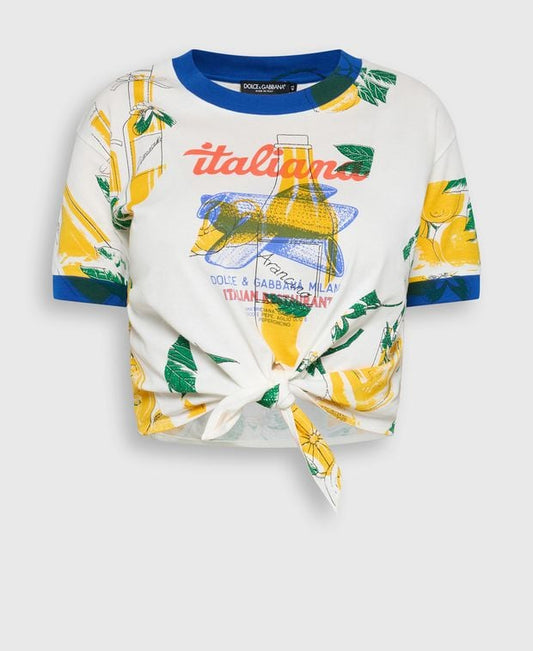 Dolce & Gabbana T-shirt Italiana FDO Panna