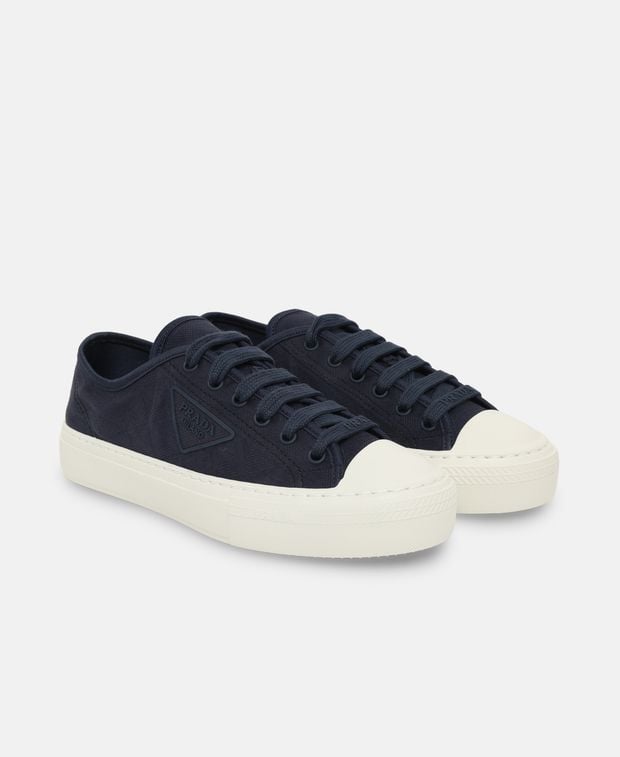 Prada Gabardine Sneakers Midnight Blue