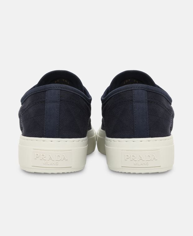 Prada Gabardine Sneakers Midnight Blue