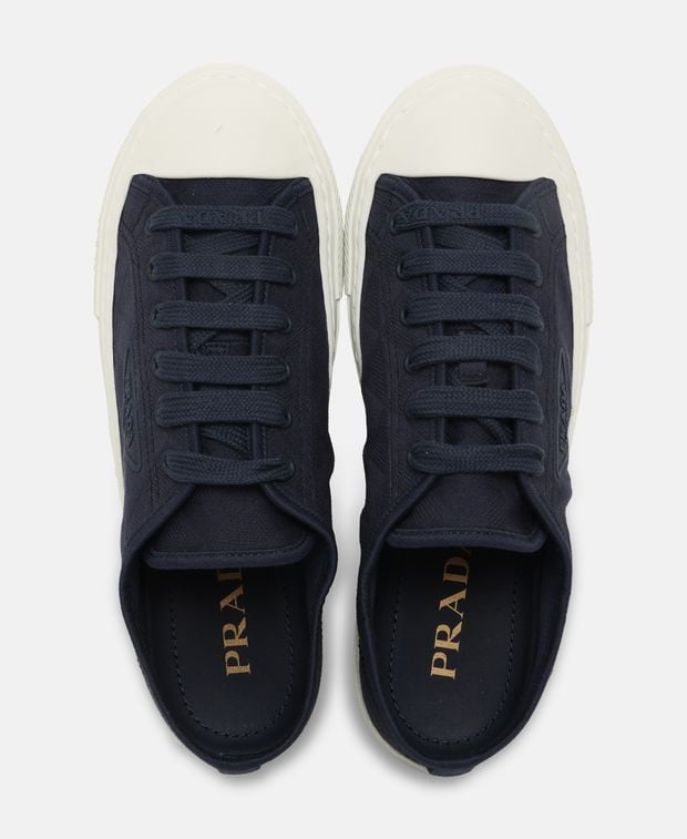 Prada Gabardine Sneakers Midnight Blue