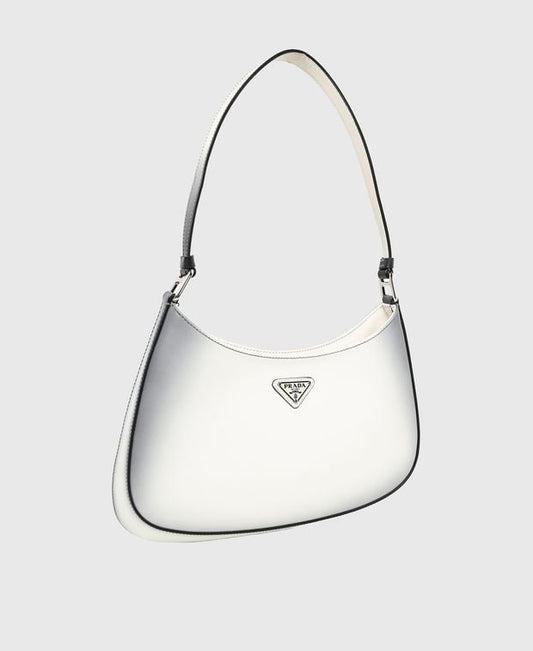 Prada Cleo Leather shoulder bag White
