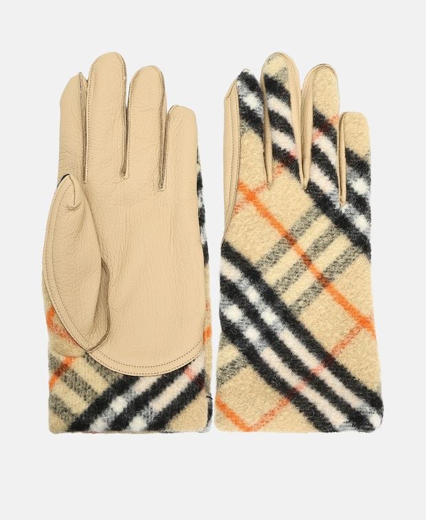 Burberry Leather gloves Tan