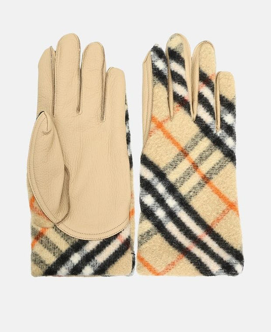 Burberry Leather gloves Tan