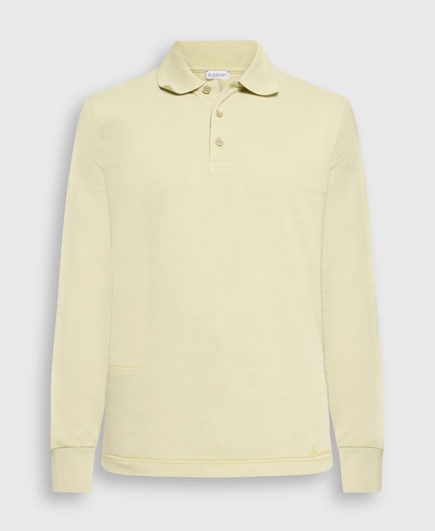 Burberry Long-sleeved polo shirt Beige
