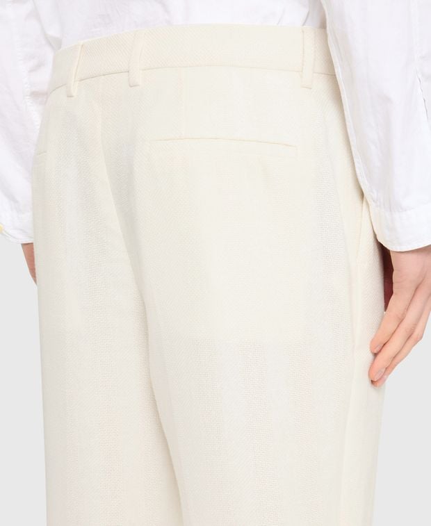 Brunello Cucinelli Linen-blend trousers