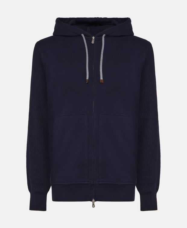 Brunello Cucinelli Hooded sweat jacket