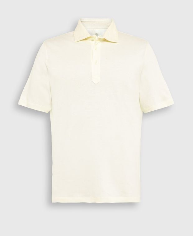 Brunello Cucinelli Linen-blend polo shirt