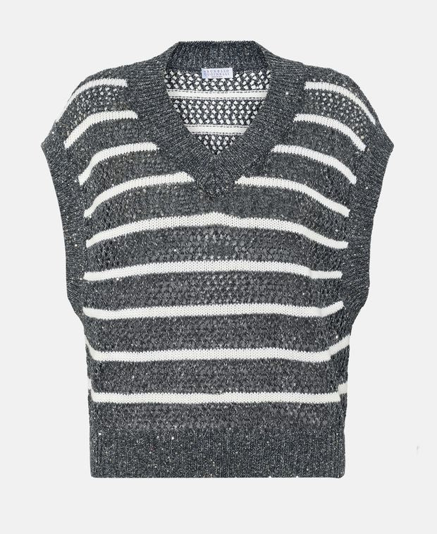 Brunello Cucinelli Linen-blend pullover
