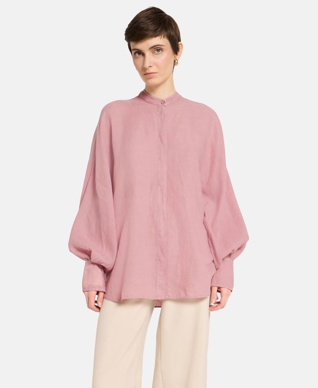 Brunello Cucinelli Linen-blend blouse