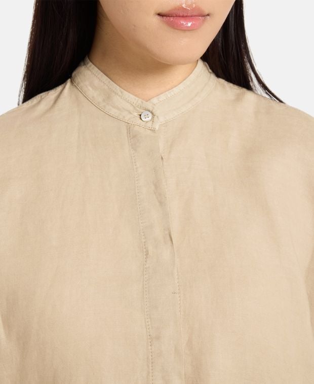 Brunello Cucinelli Linen-blend blouse