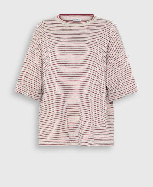 Brunello Cucinelli Linen-blend t-shirt