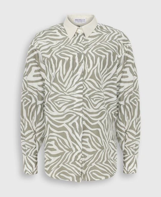 Brunello Cucinelli Silk-blend blouse
