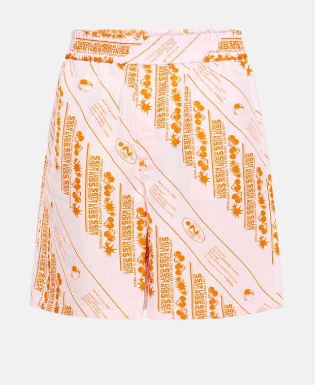 Jil Sander Silk-blend shorts Orange