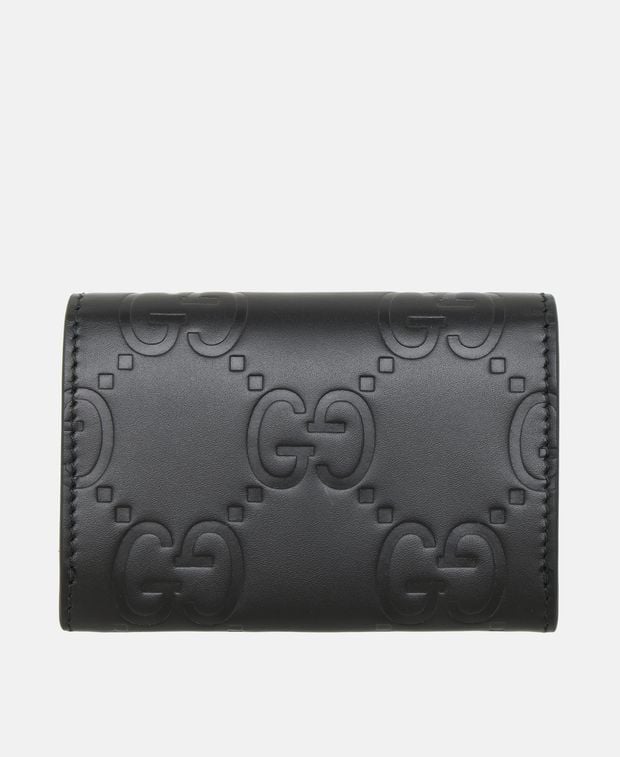 Gucci Leather card holder Black