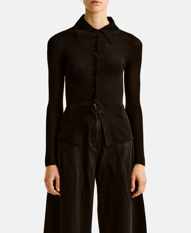 Esse Studios Wool cardigan Lila