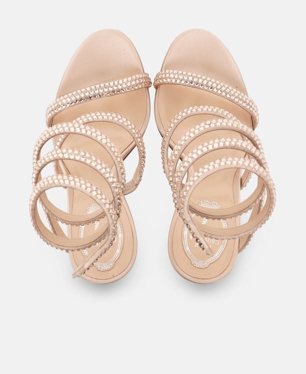 Rene Caovilla Cleo Heeled sandals Champagne