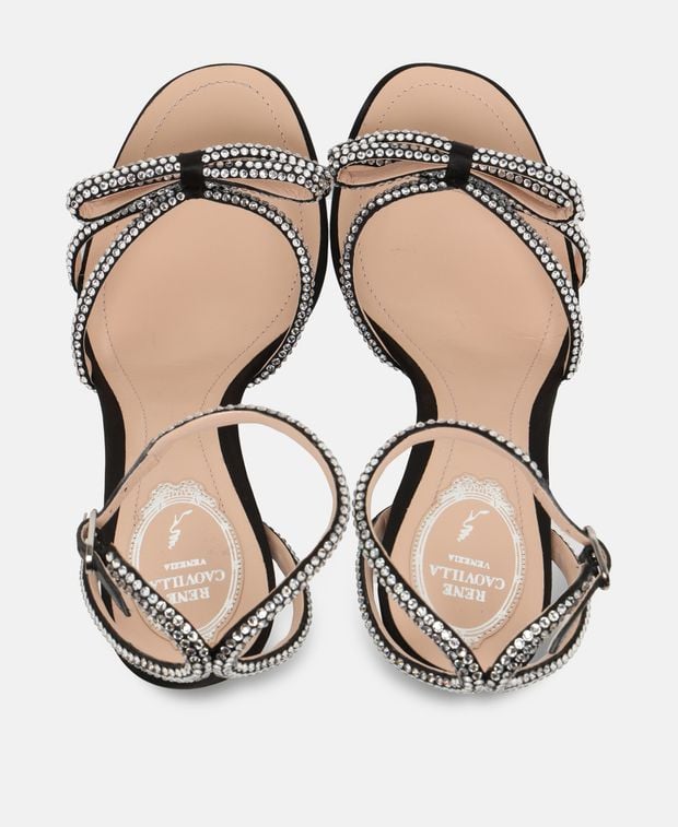 Rene Caovilla Nicole Ankle strap sandals Black